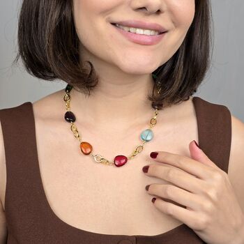 Statement Personalised Birthstone Charm Necklace, 3 of 5