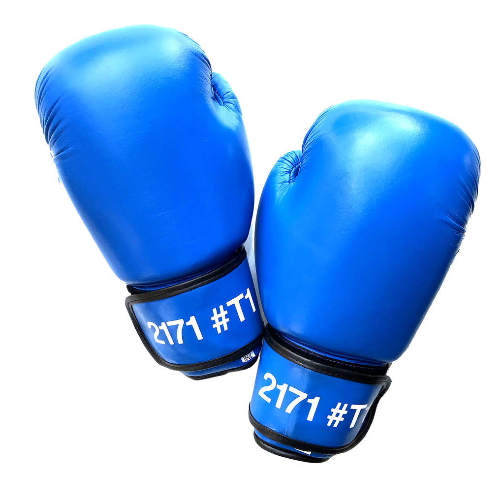 personalised boxing gloves by we print balls