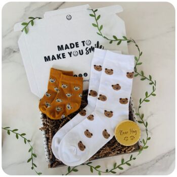 New Mum Gift. Mummy And Me Matching Socks. Twin Option Available, 2 of 6