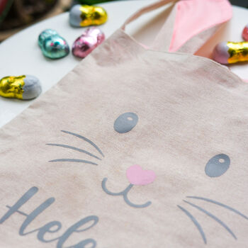 Large Personalised Easter Bunny Bag, 6 of 8