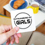 'Outnumbered By Girls' Dad Coaster, thumbnail 2 of 7