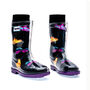 Squelch Transparent Wellies And Three Sock Set Spots, thumbnail 4 of 7