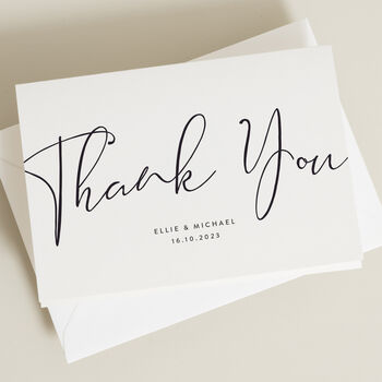 Modern Personalised Thank You Card, 4 of 4