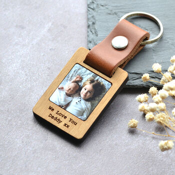 Personalised New Dad Photo Keyring, 2 of 12