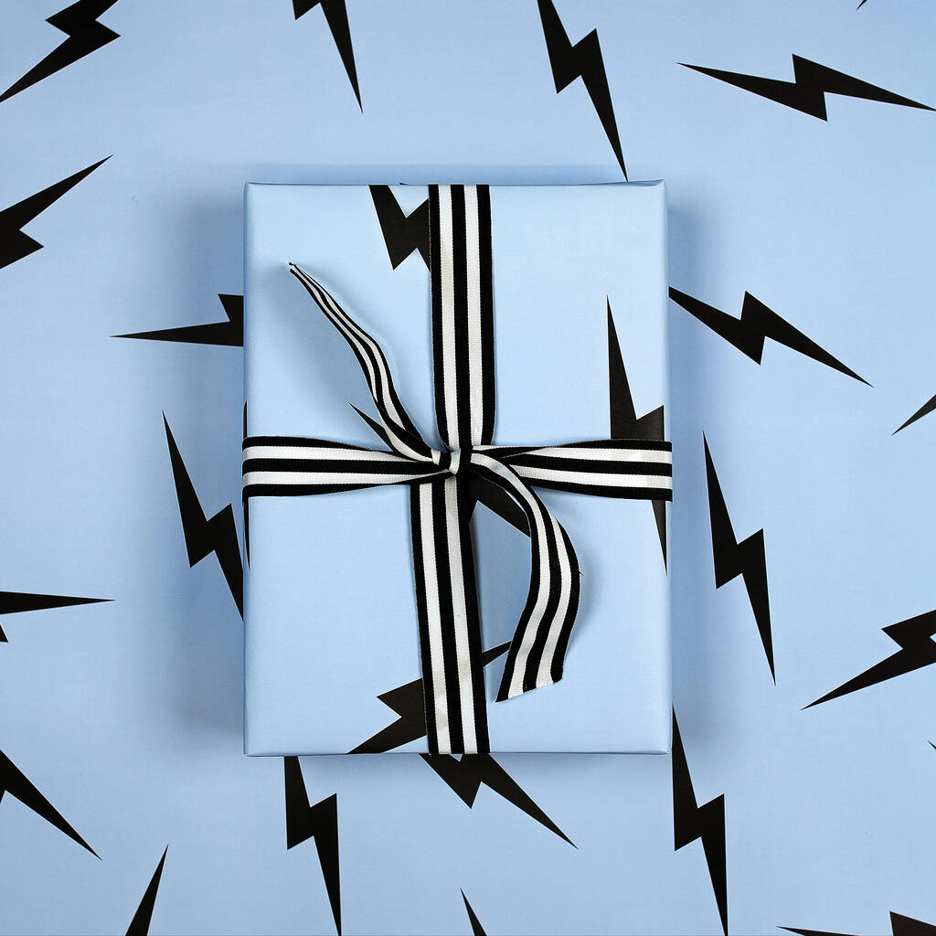 Luxury Lightning Bolt Wrapping Paper, 1 of 5