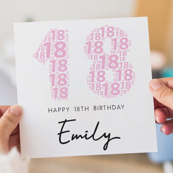 Personalised 18th Birthday Card For Her, 3 of 3