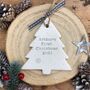 Personalised Baby's First Christmas Tree Ornament, thumbnail 5 of 6
