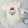 Personalised Armadillo Rock And Roll Babygrow, thumbnail 6 of 8