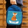 Children's Personalised Insulated Fox Lunch Bag, thumbnail 1 of 9