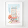 Paris Café Illustration Fine Art Print, thumbnail 2 of 4