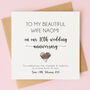 Personalised 10th Anniversary Card For Husband Or Wife, thumbnail 1 of 7