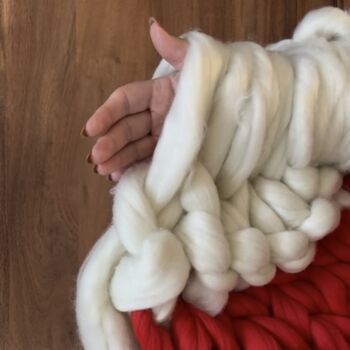 Christmas Blanket Arm Knitting Kit, 4 of 4