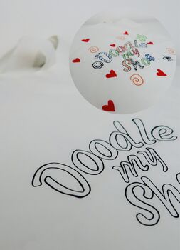 Kids Washable Tote Bag And Pen Set Customise Your Own Bag, 3 of 5