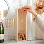 Personalised Initials Cork Collector Bottle Box, thumbnail 1 of 5