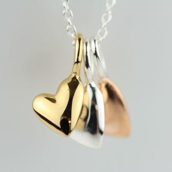 Devotion Triple Heart Necklace, 4 of 6