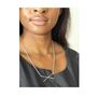 925 Silver Criss Cross Necklace, thumbnail 2 of 6