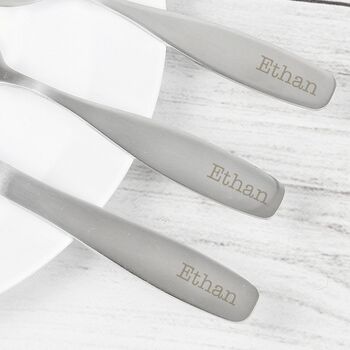 Personalised Three Piece Cutlery Set, 2 of 3