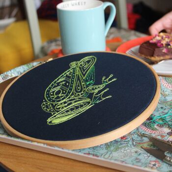 Frog Embroidery Kit, 6 of 10