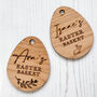 Engraved Wooden Personalised Easter Jar Label, thumbnail 7 of 11