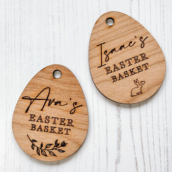 Engraved Wooden Personalised Easter Jar Label, 7 of 11