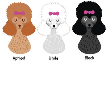 Poodle Personalised Dog Name ID Tag, 4 of 12