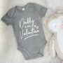 Daddy Is My Valentine Babygrow, thumbnail 6 of 10