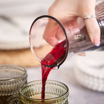 Carafe And Tumblers In Woven Holder, 4 of 4