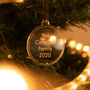 Personalised Clear Christmas Tree Baubles, thumbnail 1 of 4