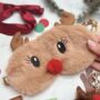 Reindeer Christmas Pamper Gift Box For Tweens And Teens – Eye Mask, Socks And Festive Treats, thumbnail 3 of 12