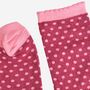 Women's Glitter Socks Berry Pink Small Polka Dots, thumbnail 4 of 5