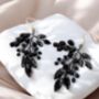 Black Crystal Statement Earrings, thumbnail 1 of 2