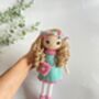 Stunning Handmade Doll With Curly Hair, thumbnail 8 of 11
