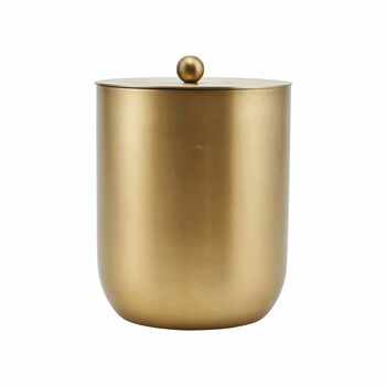 Brushed Brass Cocktail Shaker, 3 of 4