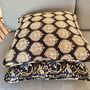 Reversible Quilted Cushion Cover In Catalpa Print, thumbnail 4 of 5