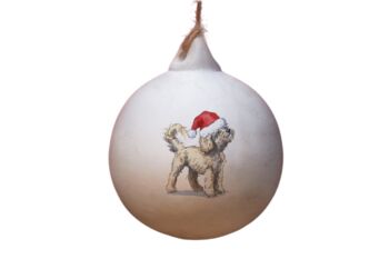 Cavapoo Blonde Ceramic Bauble, 2 of 2