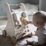 Personalised Wooden Pastel Cream Activity Walker Toy, thumbnail 1 of 3