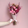 Mini Pink Dried Flower Arrangement With Daisies, thumbnail 2 of 5