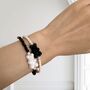 Teddy Bear Charm Beaded Bracelet, thumbnail 3 of 3
