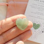 Green Aventurine Polished Heart For Luck And Abundance, thumbnail 1 of 4