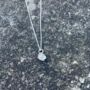 Petite Flower Pendant In Sterling Silver, thumbnail 2 of 5