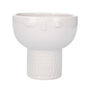 White Ceramic Face Bowl Vase, thumbnail 4 of 4
