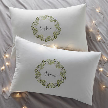 Mistletoe Couples Personalised Pillowcases, 2 of 4