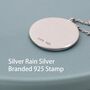Sterling Silver Fern Leaf Round Disk Coin Pendant Necklace, thumbnail 11 of 11