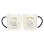 King And Queen Couples Caravan Mug Set, thumbnail 1 of 2