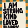 Affirmation Typography Print Multiple Colours Available, thumbnail 8 of 8
