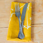 Hedgerow Flowers Linen Napkins Set Of Two, thumbnail 2 of 3