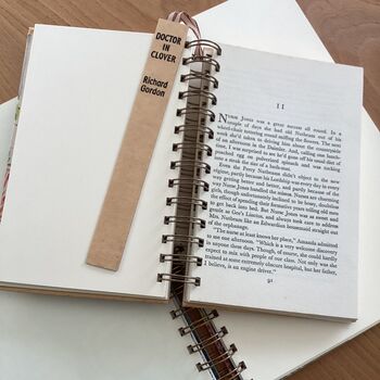 'Doctor In Clover' Upcycled Notebook, 4 of 4