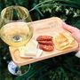 Personalised Simple Address Wine And Nibbles Board, thumbnail 1 of 2