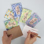 Set Of Six Patterned Mini Thank You Cards, thumbnail 1 of 11
