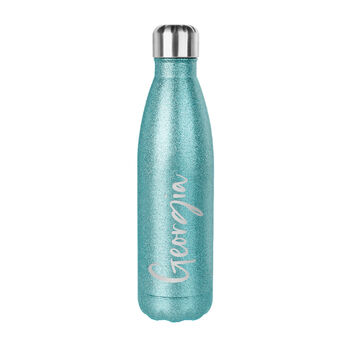 Personalised Glitter Insulated Water Bottle, 5 of 12